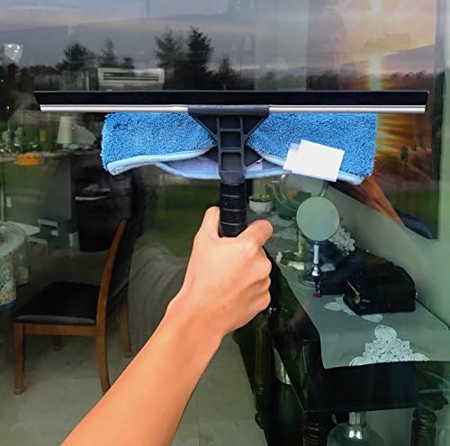 EversProt 7 עד 20 רגל מגבית ומיקרופייבר חלון Scrubber | משולבת ניקוי וניקיון זכוכית 2 ב -1 עם משקל קל, עמוד